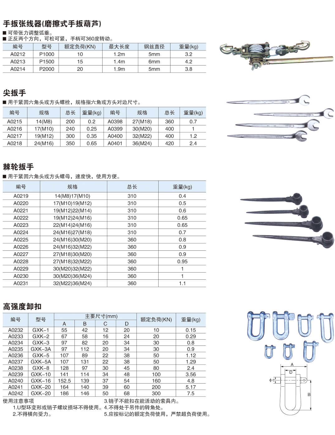 立杆组塔机具