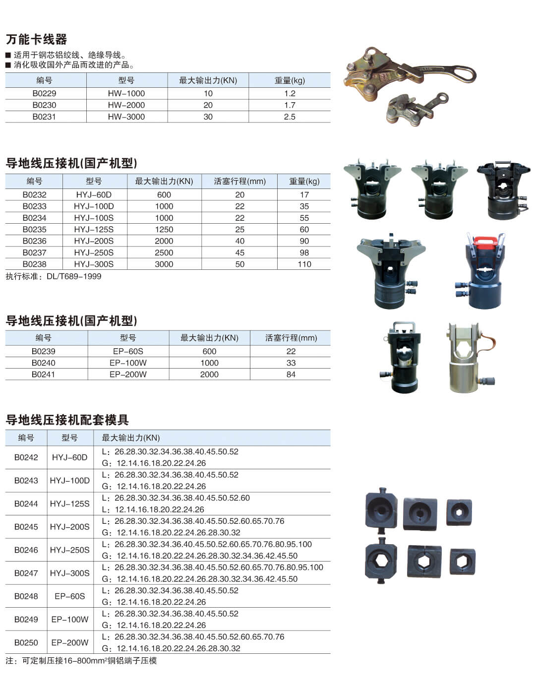 架线施工机具