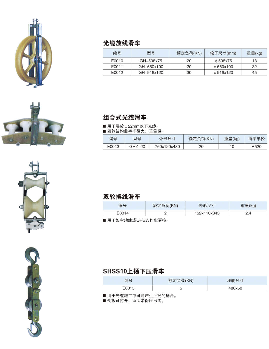 光缆施工机具