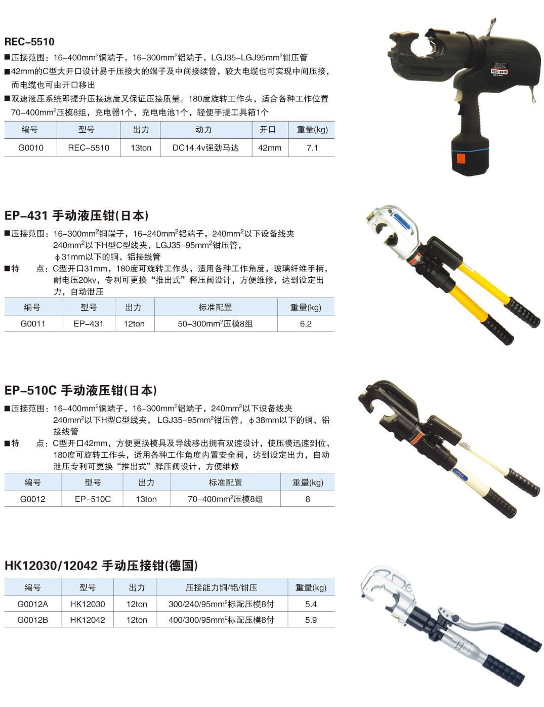 进口机具系列